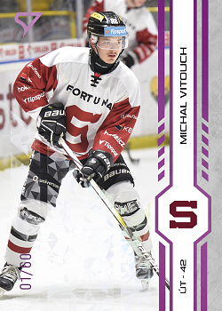 Michal Vitouch Sparta Tipsport ELH 2024/25 SportZoo 2. serie Purple Iceberg /60 #278